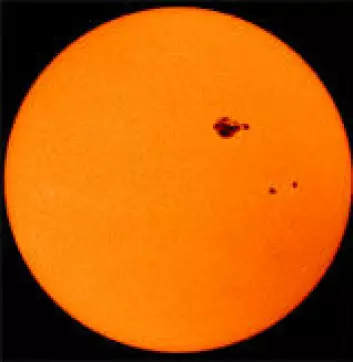 "Sola, bilde fra SOHO (Foto: SOHO/NASA)"