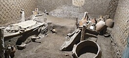 Dette lille rommet i Pompeii kan ha huset en hel slavefamilie