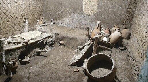 Dette lille rommet i Pompeii kan ha huset en hel slavefamilie