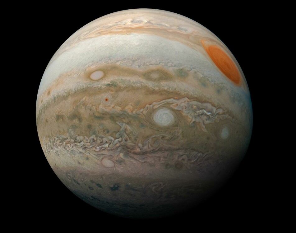 Jupiter er den største planeten i solsystemet vårt og er oppkalt etter den øverste guden i den romerske mytologien.
