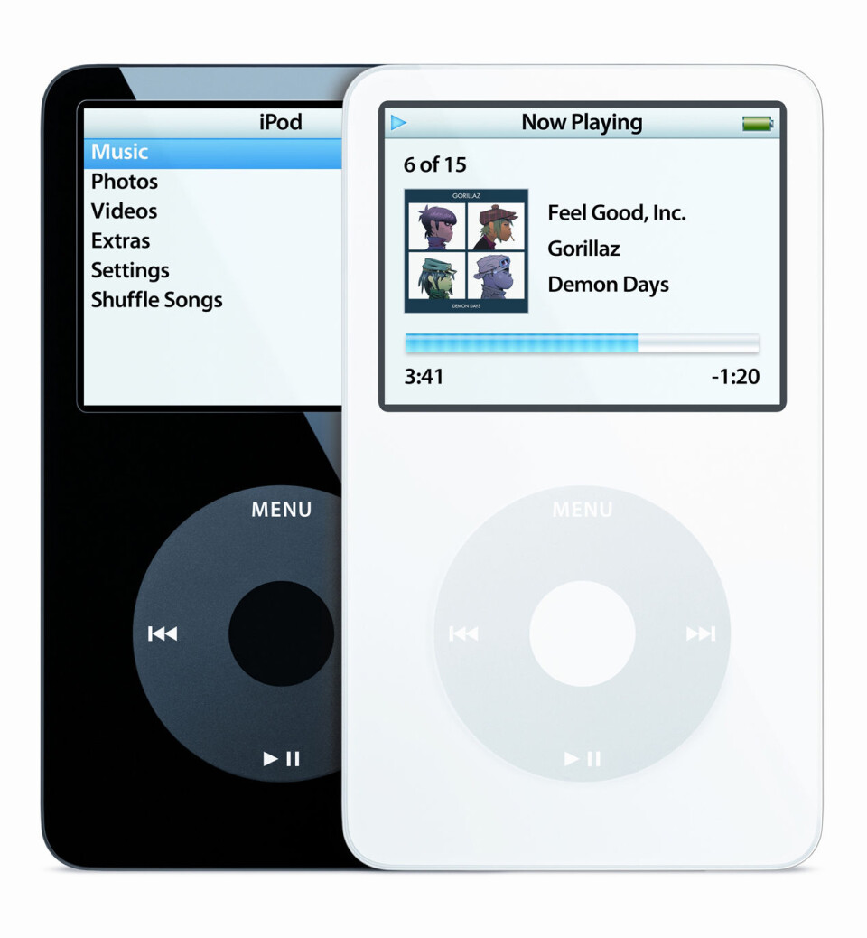 'iPod kan spille av MP3, AAC og MPEG-4, etterkommerne av MP2 som fortsatt brukes i DAB.'