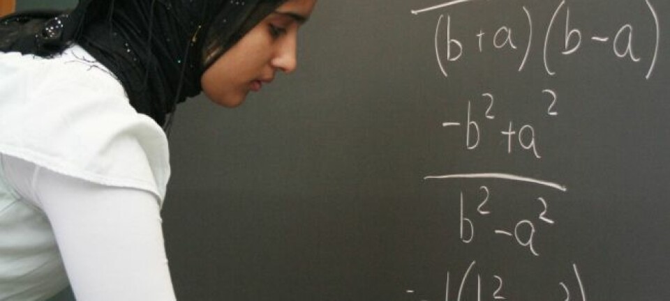 "Sadaf Afsheen Khan temme algebra. (Foto: Andreas Graven)"