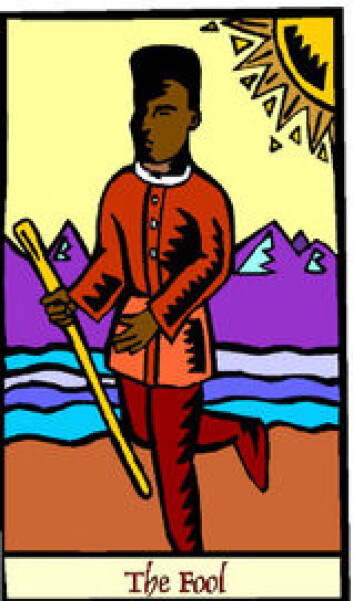 "Tarotkort - kanskje ikke tilfeldig at The Fool var det første kortet vi fant bilde av..." "Tarotkort - kanskje ikke tilfeldig at The Fool var det første kortet vi fant bilde av..."