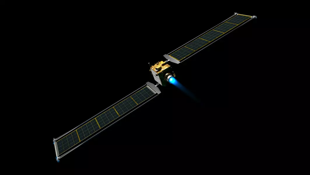 Denne sonden, kalt DART, skal bøte med livet for å teste ideen om man kan endre en asteroidebane med en kollisjon.