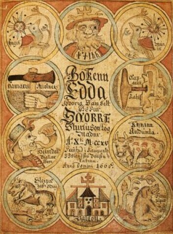"Mange nordmenn fant sin nasjonalidentitet i Snorre Sturlassons diktning." "Mange nordmenn fant sin nasjonalidentitet i Snorre Sturlassons diktning."