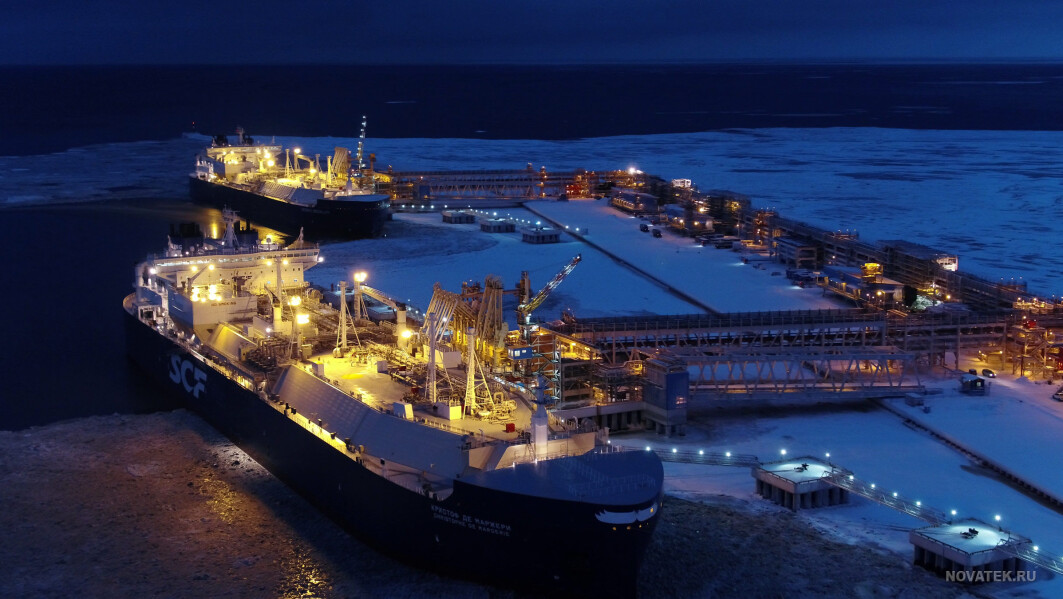 Trafikken i sjøveien i nord har økt på grunn av den store og raske russiske utbyggingen av produksjonsanlegg for flytende gass, LNG. Her fra Yamal LNG på Jamal-halvøya i Sibir. Trafikken i sjøveien i nord har økt på grunn av den store og raske russiske utbyggingen av produksjonsanlegg for flytende gass, LNG. Her fra Yamal LNG på Jamal-halvøya i Sibir.