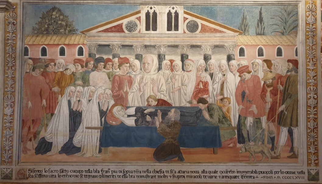 Antoniazzo Romano, Francesca Romana's funerals. Rome, Tor de' Specchi monastery
