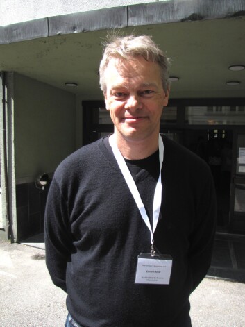 "Edvard Moser, her på nevrovitenskapskonferanse i Bergen i vår. (Foto: Marianne Nordahl)" "Edvard Moser, her på nevrovitenskapskonferanse i Bergen i vår. (Foto: Marianne Nordahl)"