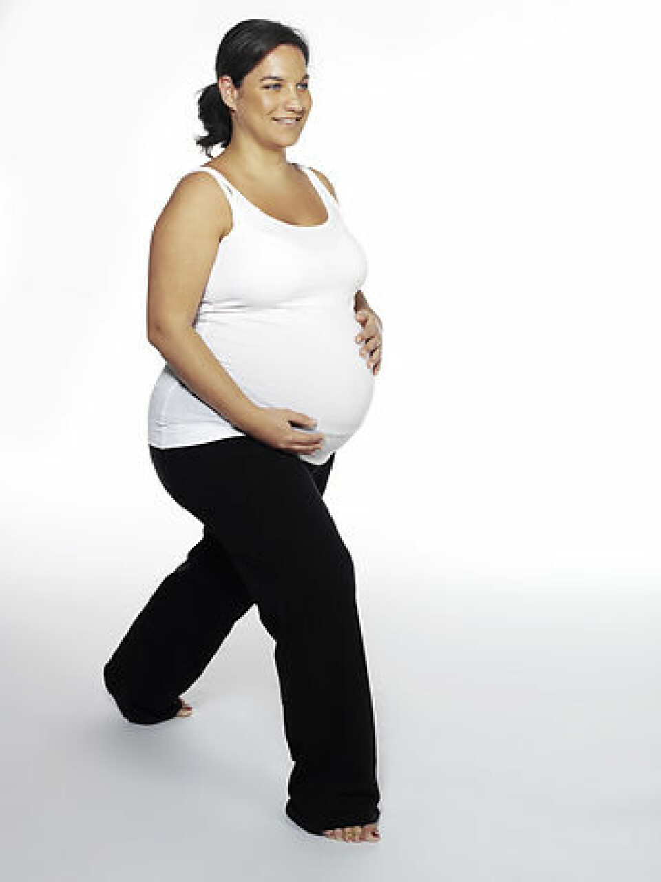 'Du kan gjøre enkle styrkeøvelser med moderat intensitet selv om du er gravid. (Foto: www.colorbox.no)'
