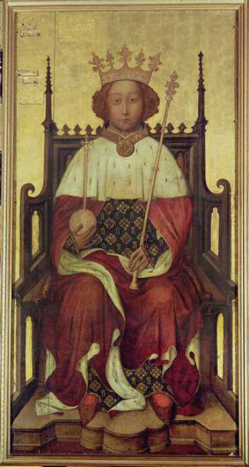 Richard II av England, konge fra 1377. (Foto: Wikimedia Commons)