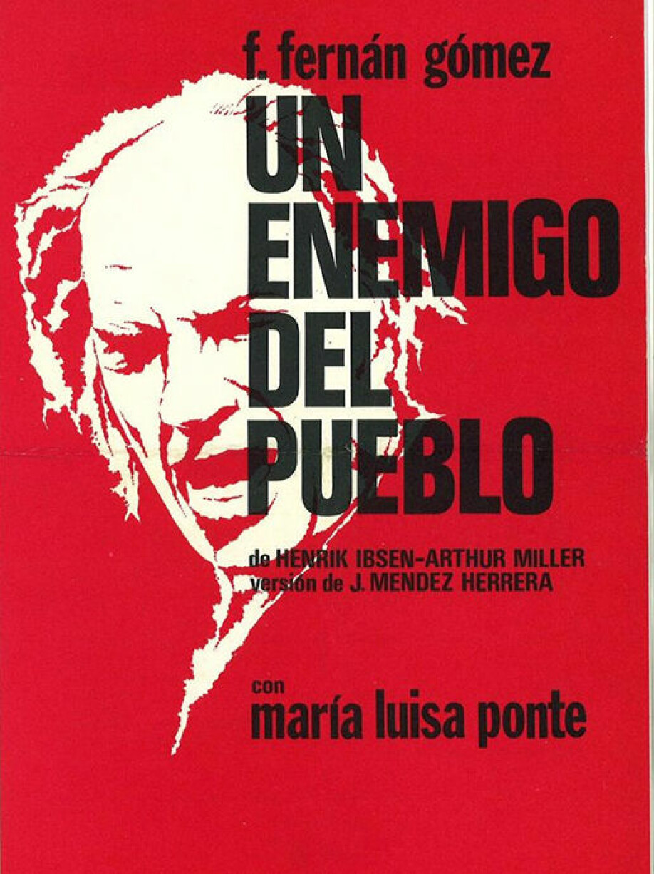 It was no secret that the people putting on the play An Enemy of the People in Spain in 1971 were left wing, according to Gómez-Baggethun.