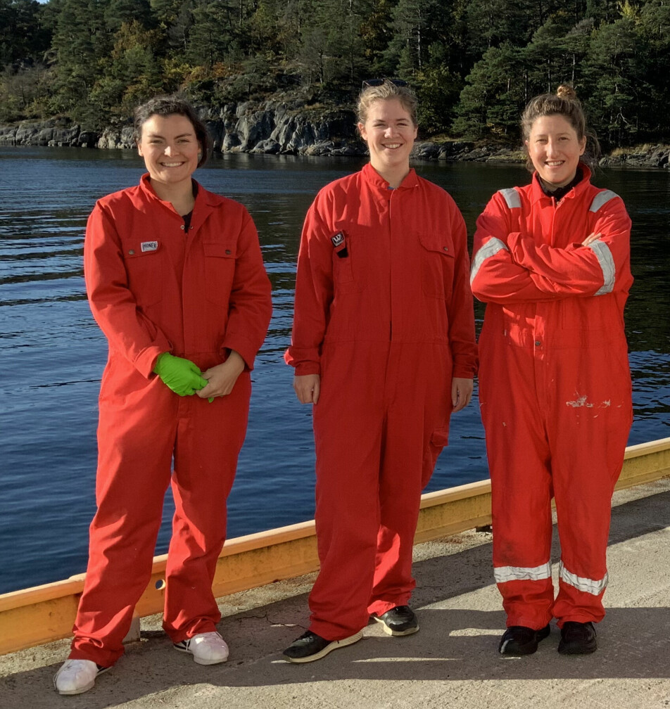 Angela Helen Martin, Susanne Huneide Thorbjørnsen and Rebekah A. Oomen are three of the researchers behind the new study. Here they are ready for field work.