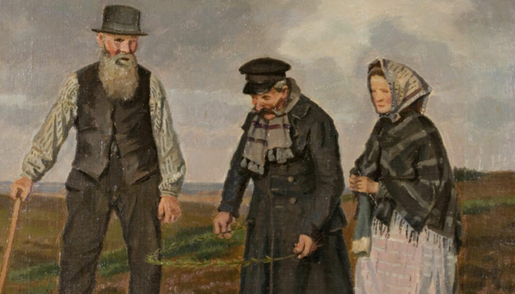 «Mand, der viser vand» er et maleri av den danske kunstneren Hans Smidth (1839 - 1917)