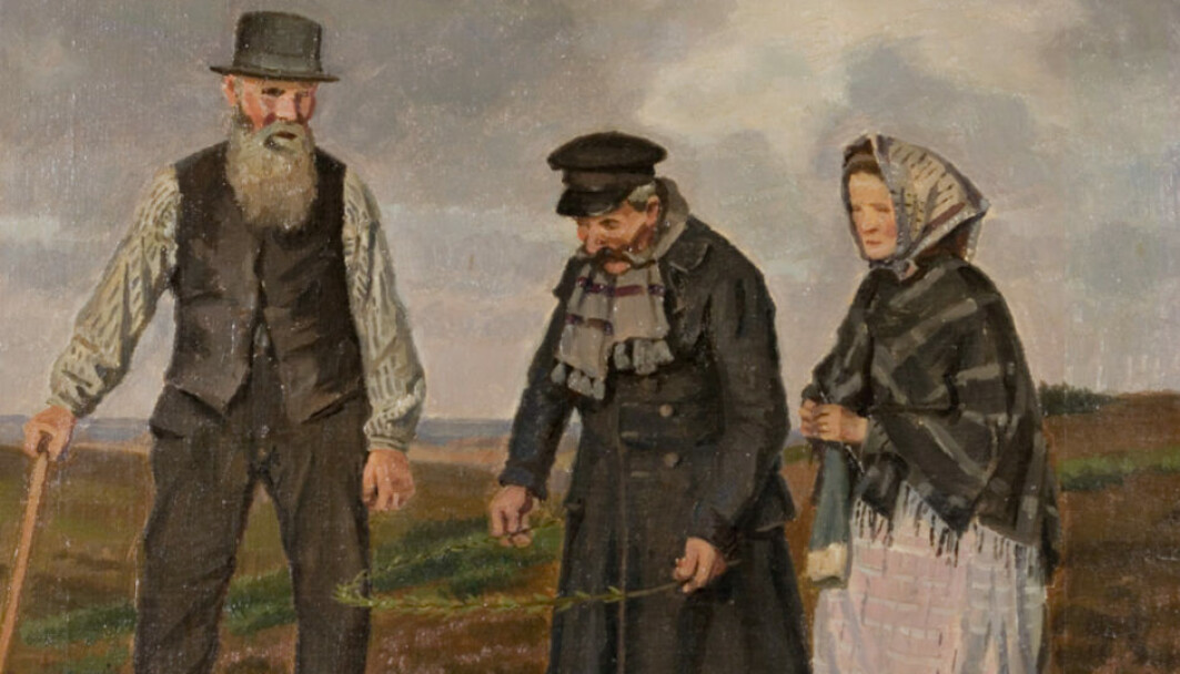 «Mand, der viser vand» er et maleri av den danske kunstneren Hans Smidth (1839 - 1917) «Mand, der viser vand» er et maleri av den danske kunstneren Hans Smidth (1839 - 1917)