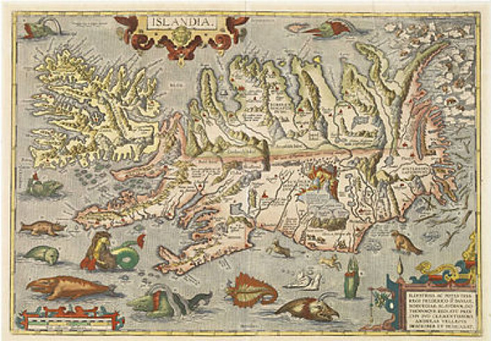 Abraham Ortelius' kart over Island. Abraham Ortelius' kart over Island.