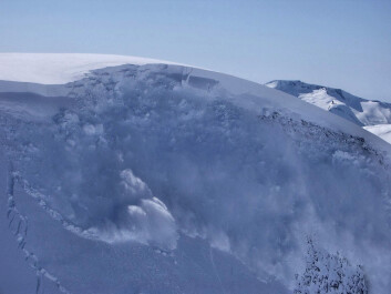 Utløsning av skred i Ryggfonn, forskningsstasjon og fullskala "laboratorium" for snøskred i Strynefjellet, ett av to slike i verden. (Foto: NGI) Utløsning av skred i Ryggfonn, forskningsstasjon og fullskala "laboratorium" for snøskred i Strynefjellet, ett av to slike i verden. (Foto: NGI)