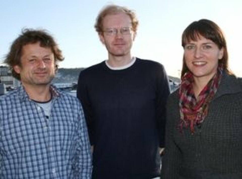 Karl Erik Lund, Tord Finne Vedøy og Marianne Lund ved SIRUS.