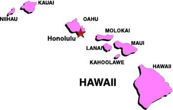 "Hawaii, og de andre vulkanøyene som ble skapt etter hvert som plata gled over en hotspot." "Hawaii, og de andre vulkanøyene som ble skapt etter hvert som plata gled over en hotspot."