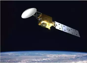 ESAs EarthCare skal skytes opp i 2013 for å måle sammehengen mellom aerosoler, skyer, solinnstråling og klima. (Illustrasjon: ESA)