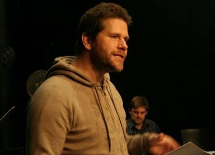 "Regissør og skuespiller Marius Kolbenstvedt i Evilution? Regi: Marius Kolbenstvedt (Foto: Ingunn Haraldsen)" "Regissør og skuespiller Marius Kolbenstvedt i Evilution? Regi: Marius Kolbenstvedt (Foto: Ingunn Haraldsen)"