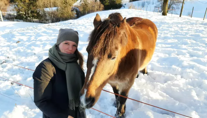 Helene Seljenes Dalum med hesten Viktor.