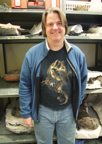 Jørn Hurum i kjelleren på Naturhistorisk museum. (Foto: Andreas R. Graven) Jørn Hurum i kjelleren på Naturhistorisk museum. (Foto: Andreas R. Graven)