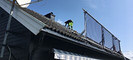 Sikkerhetsnett gjør det trygt å arbeide på tak uten stillas
