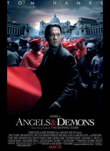 Filmplakat til Angels and demons - eller Engler og demoner på norsk. (Foto: Sony Pictures) Filmplakat til Angels and demons - eller Engler og demoner på norsk. (Foto: Sony Pictures)