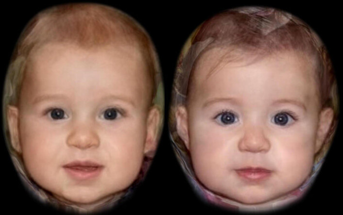 "Er dette fjesene som skal myse furtent mot tabloidfotografene om noen år? Bilde: Image: David Perrett and Amanda Hahn/University of St Andrews" "Er dette fjesene som skal myse furtent mot tabloidfotografene om noen år? Bilde: Image: David Perrett and Amanda Hahn/University of St Andrews"