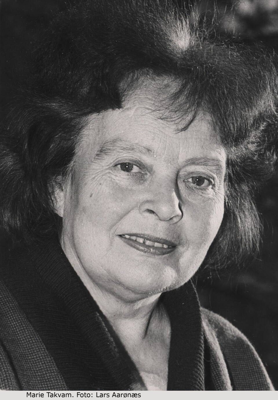 Marie Takvam fikk mer omtale av sitt utseende enn av sine dikt. (Foto: Lars Aarønæs, Gyldendal Norsk Forlag).