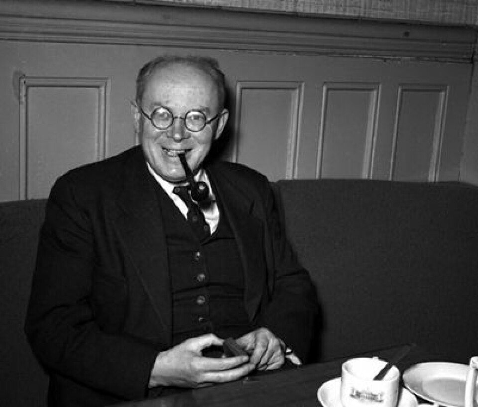 Jørgen Vogt, redaktør og stortingsrepresentant, var blant dem som fikk utdanning i Sovjetunionen. (Arkiv-foto: Arbeiderbevegelsens arkiv og bibliotek)