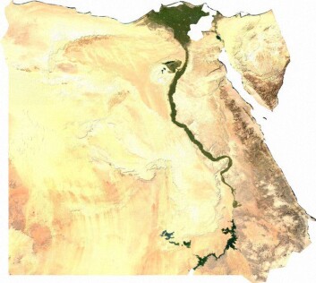 Satellittbilde av Egypt. (Foto: Wikimedia Commons) Satellittbilde av Egypt. (Foto: Wikimedia Commons)