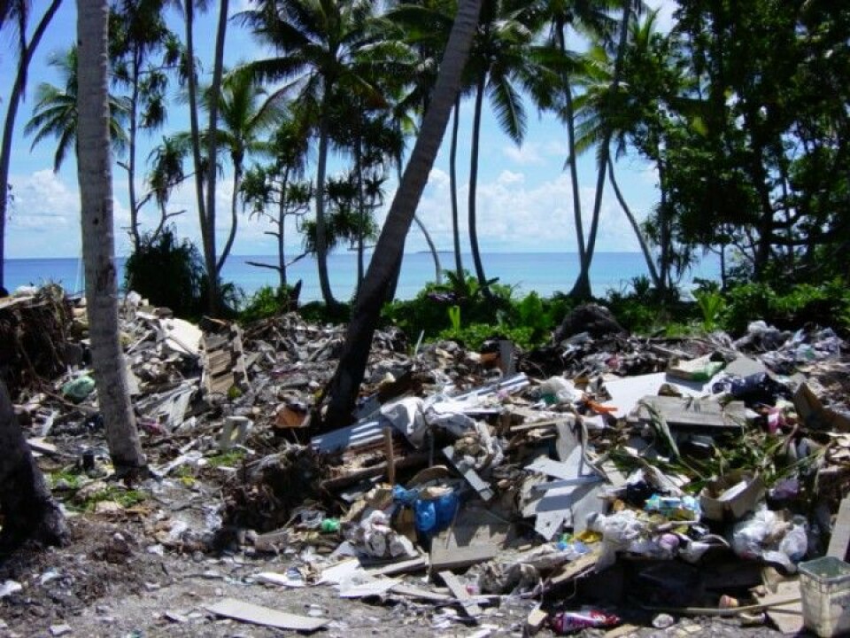 'Avfallshåndtering koster penger, og mange av Stillehavsøyene må ty til turisme. (Foto: AUT)'