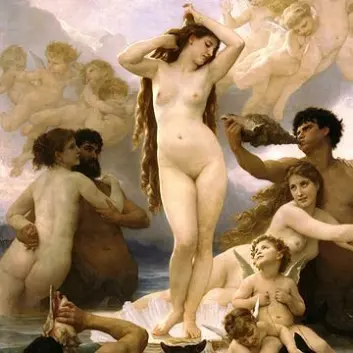 "Timeglassidealet er ikke nyoppfunnet, men hvor fundamental er det? "Venus' fødsel" ble malt av Wilhelm Adoplhe Bouguereau i 1879. (Kilde: Wikimedia Commons)"
