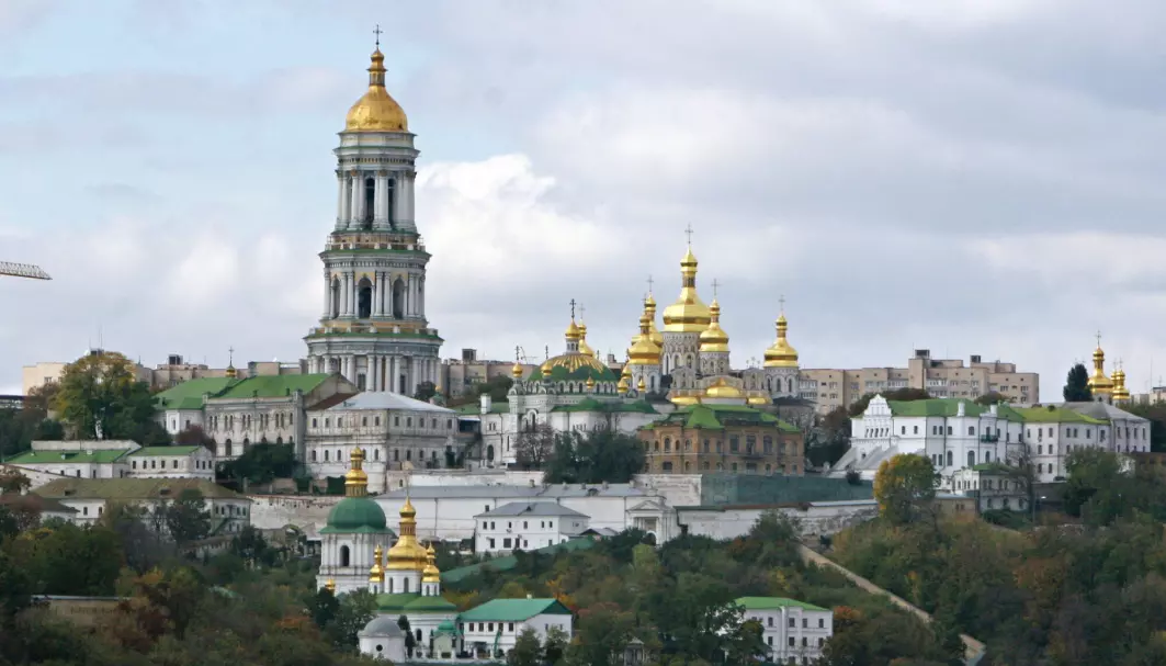 Grotteklosteret i Kyiv, et enormt kompleks som regnes for en av de største helligdommene i østlig ortodoks kristendom.