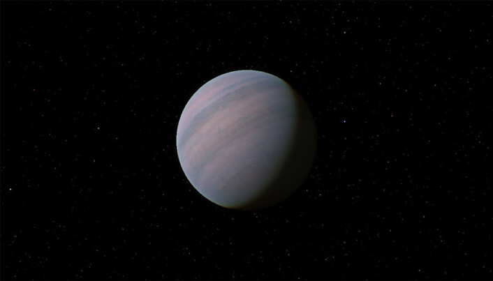 En illustrasjon av hvordan planeten Gliese 581 d kan se ut. (Foto: Tyrogthekreeper) En illustrasjon av hvordan planeten Gliese 581 d kan se ut. (Foto: Tyrogthekreeper)