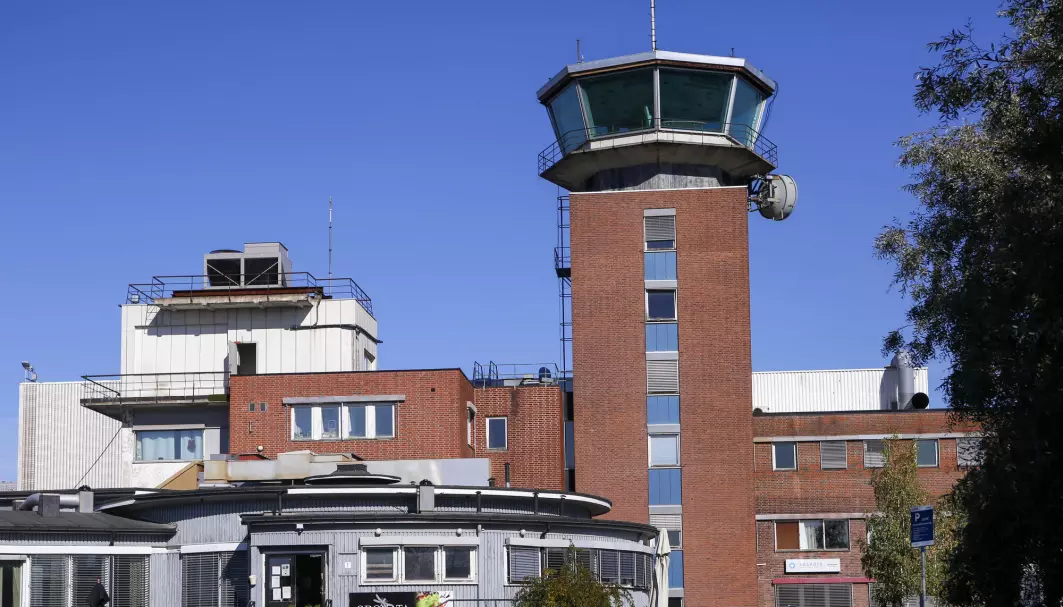 Det gamle flytårnet på det som tidligere var flyplassen på Fornebu.