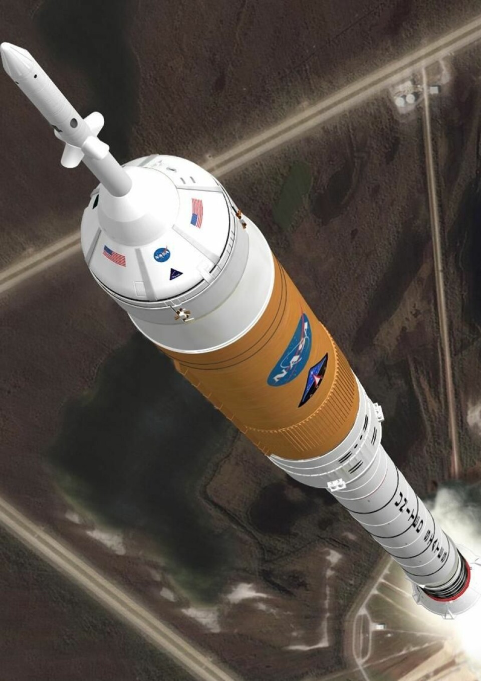 USAs Ares-rakett er en viktig del av Constellation-programmet som skal ta de neste amerikanerne til månen og kanskje enda lenger. (Illustrasjon: NASA)