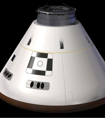 Orion-kapselen blir fraktet opp i rommet av Ares og er fartøyet som amerikanske astronauter vil befinne seg i når de en dag skal lande på månen eller Mars. (Foto: NASA) Orion-kapselen blir fraktet opp i rommet av Ares og er fartøyet som amerikanske astronauter vil befinne seg i når de en dag skal lande på månen eller Mars. (Foto: NASA)