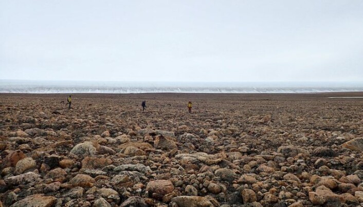 Image from fieldwork at the end of the Hiawatha Glacier.