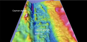 En illustrasjon av Cayman-grøften, som på det dypeste måler rundt 6000 meter. En illustrasjon av Cayman-grøften, som på det dypeste måler rundt 6000 meter.