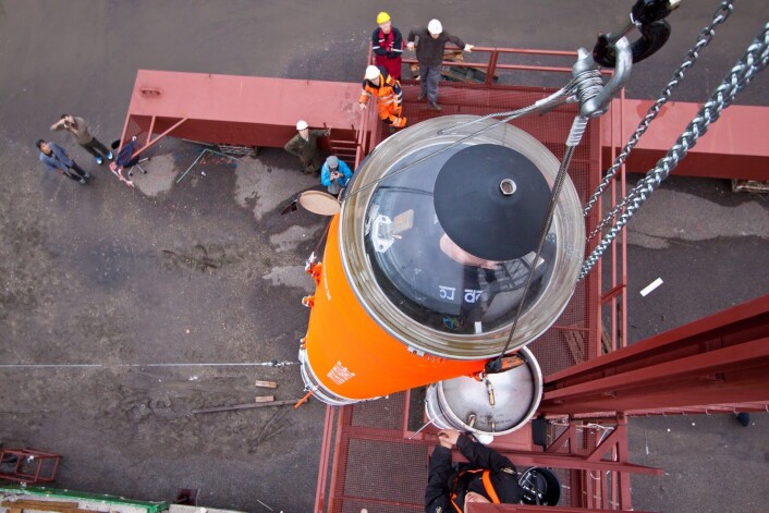 Planen er at raketten skal testes i løpet av første halvdel av september. Da vil den skytes 30 kilometer opp i lufta, og altså ikke ut i rommet. Mulig oppskytingsdato er lørdag 4. september. (Foto: Copenhagen Suborbitals) Planen er at raketten skal testes i løpet av første halvdel av september. Da vil den skytes 30 kilometer opp i lufta, og altså ikke ut i rommet. Mulig oppskytingsdato er lørdag 4. september. (Foto: Copenhagen Suborbitals)
