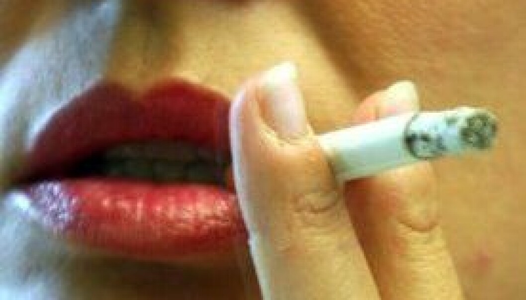 Kvinner tåler mindre røyking