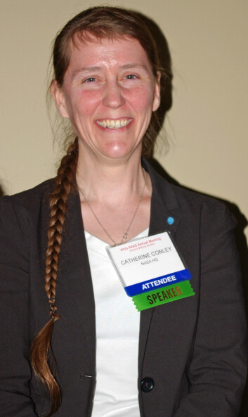 "Catharine A. Conley er en av jordas foreløpig tre Planetary Protection Officers. (Foto: Bjørnar Kjensli)" "Catharine A. Conley er en av jordas foreløpig tre Planetary Protection Officers. (Foto: Bjørnar Kjensli)"