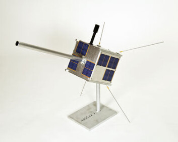 Den norske satellitten AISSat-1. Den norske satellitten AISSat-1.