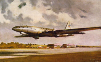 "Bristol Brabazon, subsidiert pampefly fra Storbritania." "Bristol Brabazon, subsidiert pampefly fra Storbritania."