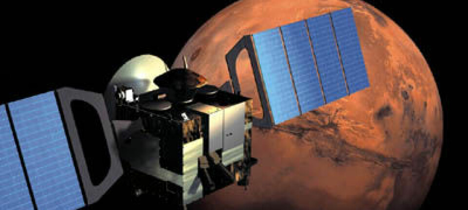 "Mars Express. Illustrasjon: ESA"