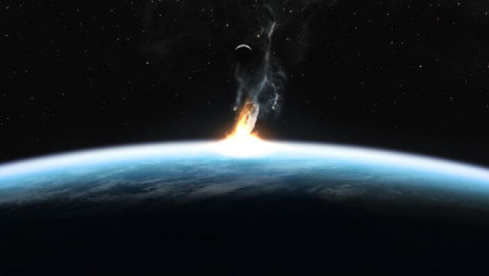 "Det har vært antatt at meteorittnedslaget ved Chicxulub i Mexicogolfen var det som førte til dinosaurenes massedød. Nå viser ny forskning at det skal ha vært flere meteoritter med i spillet. (Foto: iStockphoto)" "Det har vært antatt at meteorittnedslaget ved Chicxulub i Mexicogolfen var det som førte til dinosaurenes massedød. Nå viser ny forskning at det skal ha vært flere meteoritter med i spillet. (Foto: iStockphoto)"