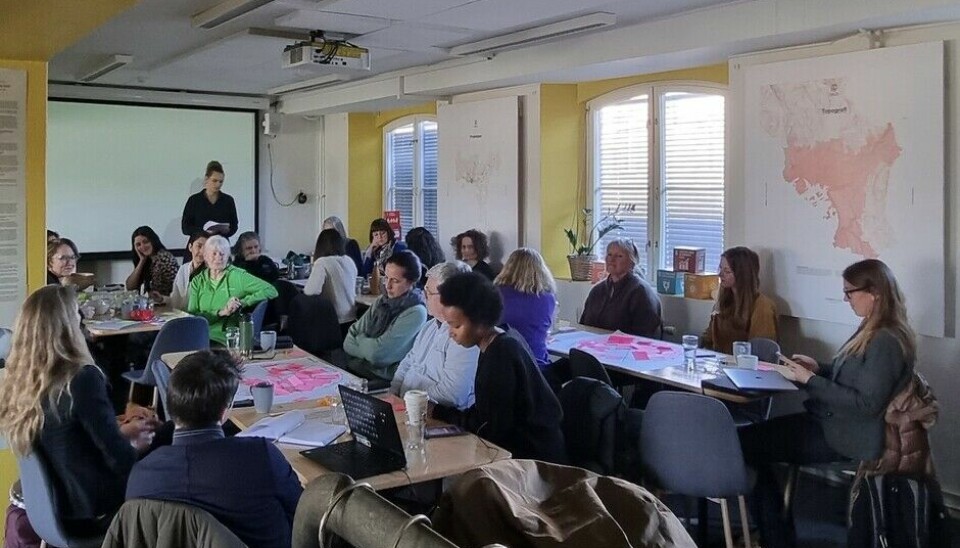 'Action research is about empowering those we research. How do they see the world, how can we think differently, what stands in the way of change,” says Mikaela Vasstrøm. The picture is from a participatory research process with ByKuben in Oslo.