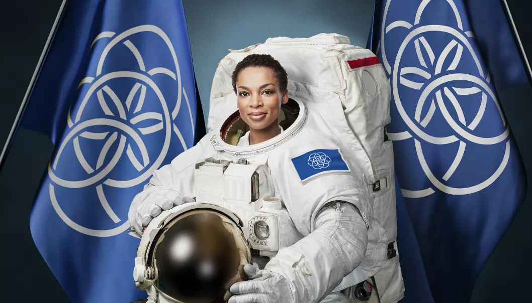 Bør astronauter ha et jordklode-flagg på skulderen når de besøker andre planeter?